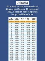 Jadwal Kereta Bandara Manggarai Batu Ceper